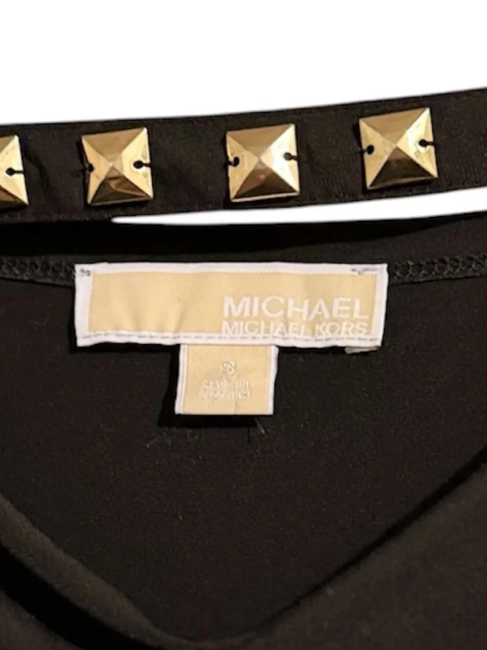 Michael Kors Black Dress with Stud Straps - Picture 5 of 5